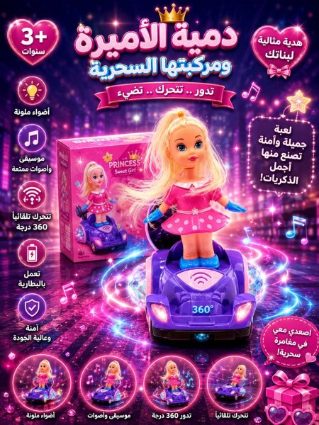 دمية الاميرة ومركبتها السحرية